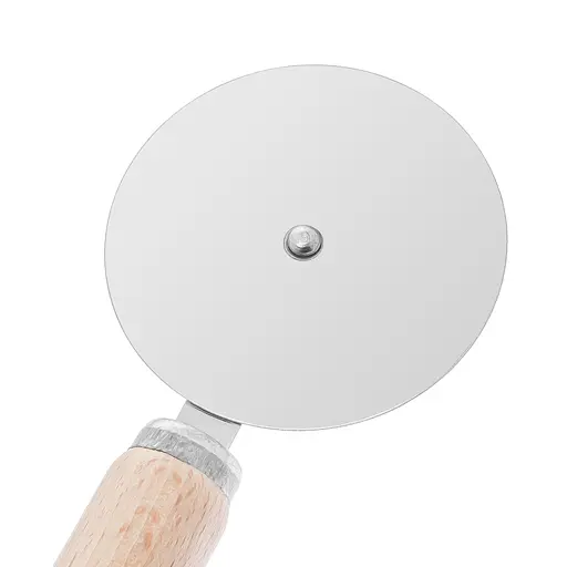 Ніж колесо для піци роликовий з дерев'яною ручкою 17.5 см, Kitchette 85670 - фото 9