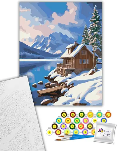 Набор для росписи ArtCraft Зимнее спокойствие 40 x 50 см (11058-AC) - фото 2