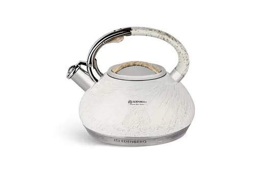 Чайник со свистком Edenberg EB-1935-White 3 л белый - фото 2