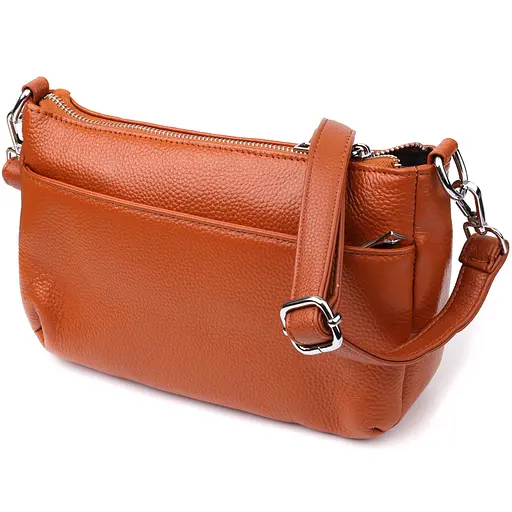 Женская сумка Vintage из натуральной кожи с двумя ремешками 25х16х8 см sum0027591 - фото 2