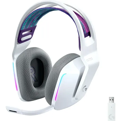 Гарнитура Logitech G733 Lightspeed Wireless RGB White (6617182) - фото 3