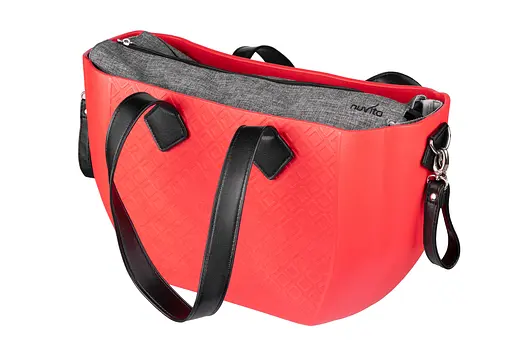 Сумка MyMia ручки эко-кожа, коврик, ремни для коляски, красно-черный Nuvita det0018688 - фото 6