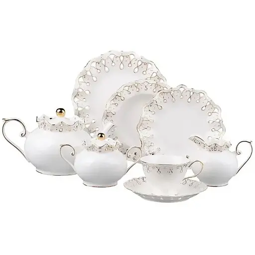 Столовый сервиз на 6 персон фарфор NP37SETTEA