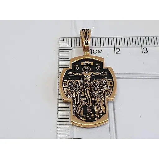 Золотий хрестик Золотий Вік Розп'яття Христа. 31555-3/01/4 - фото 4