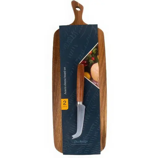 Дошка обробна Lefard і ніж для сиру 40х14х1.5 см (815-074)