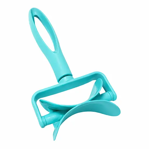 Ролик кулінарний ніж для вирізування з тіста кругів для вареників, пельменів, печива 17.5 см Бірюзовий 88294 - фото 3