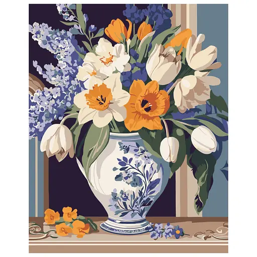 Картина по номерам "Весенние цветы" Art Craft 13154-AC 40х50 см - фото 1