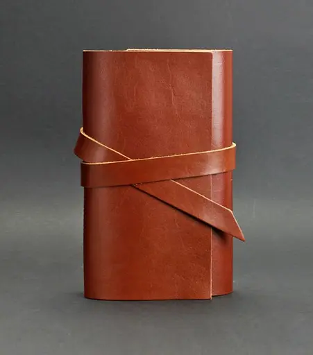 Шкіряний блокнот (Софт-бук) 1.0 світло-коричневий - фото 1