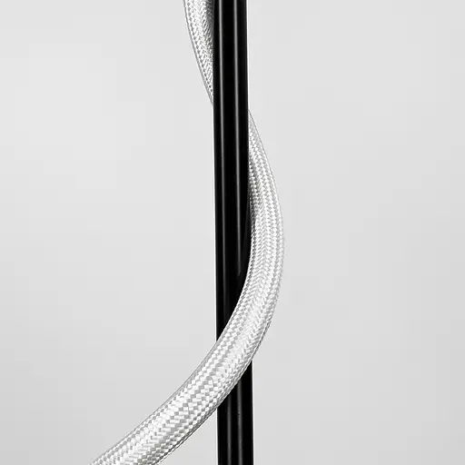 Чорний підвіс із обплетеним неоном 9 Вт | Арт. W 209/600 BK | Line F - фото 5