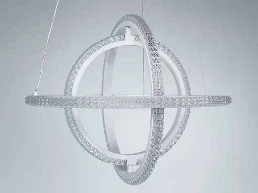 Люстра LED подвесная черная 140Вт пульт до 25м² - фото 3