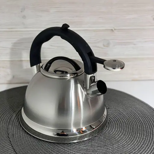 Чайник з нержавіючої сталі 3.0 л зі свистком для індукційної плити Edenberg EB-1979 - фото 3