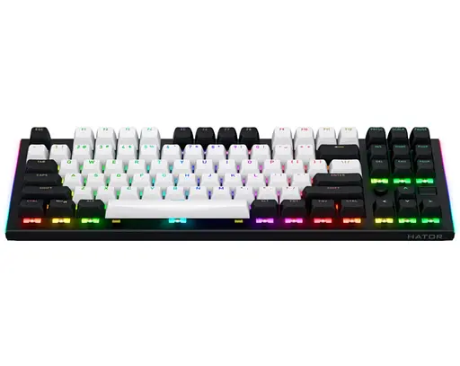 Клавиатура игровая механическая HATOR HTK-560ENG US Layout Black Gravity TKL Orange - фото 3
