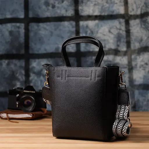 Трапециевидная сумка Vintage для женщин из натуральной кожи 16х19х9 см sum0027517 - фото 10