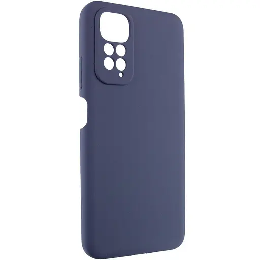 Чохол Silicone Cover Lakshmi Full Camera (AAA) для Xiaomi Redmi Note 11 (Global) / Note 11S Темно-синій / Midnight blue - фото 2