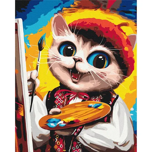Картина по номерам Котик Художник Марианна Пащук Brushme 40x50 см разноцветная 000277714