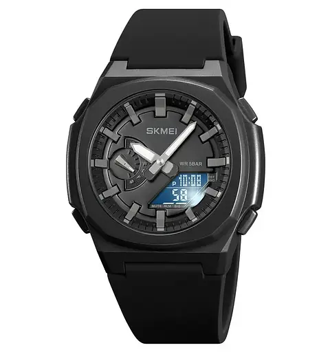 Часы мужские наручные Skmei 2091 (Черный с серым) - фото 3
