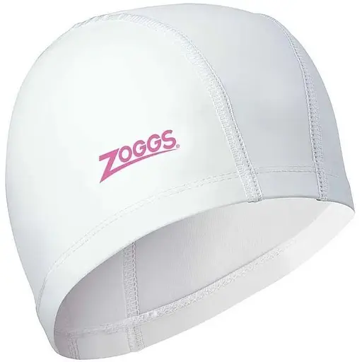 Шапочка для плавання Zoggs Nylon-Spandex Pu Coated Cap Білий (1000-465034.WHPK)