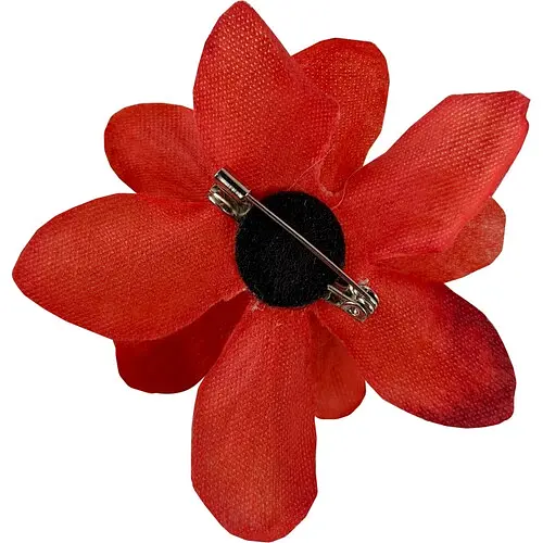 Брошка Червона квітка - фото 3