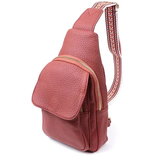 Женская сумка Vintage с одной лямкой через плечо из крупнозернистой экокожи 17х29х9 см sum0026948 - фото 1