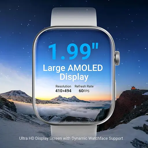 Розумний годинник Fitpolo для жінок і чоловіків, 1,99-дюймовий великий AMOLED-дисплей Фітнес-трекер з голосом AI, Bluetooth - фото 4