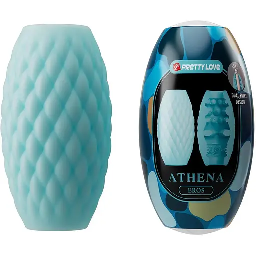 Мастурбатор Pretty Love Athena Eros 7.6 см бірюзовий