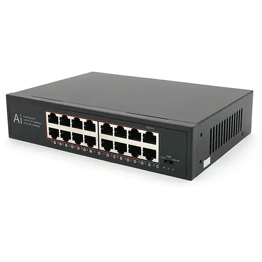 Комутатор Merlion MS1016 16 портів Ethernet 10/100 Мбіт/сек. метал AC220V.
