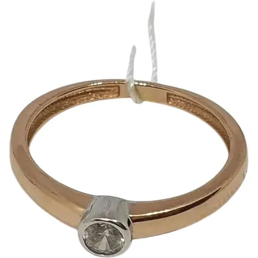 Золотое кольцо Favoritum с фианитом. 111014 17,5 18