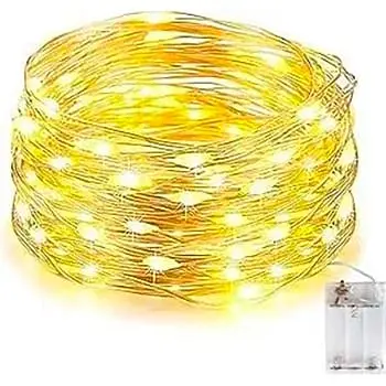 Светодиодная гирлянда Sun Lamp Капля Росы 200 LED, 20м теплый белый свет, батарейки 3 АА