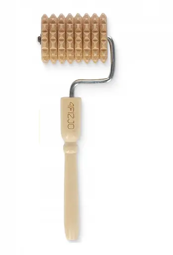 Масажний ролик для тіла 4FIZJO ручний, дерев'яний (P-5905973400268) - фото 1