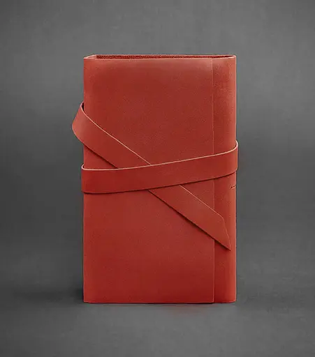 Жіночий шкіряний блокнот (Софт-бук) 1.0 кораловий - фото 1