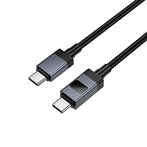 Кабель Hoco Type-C к Type-C Generic charging data cable with display X118 1 м 60W - фото 3