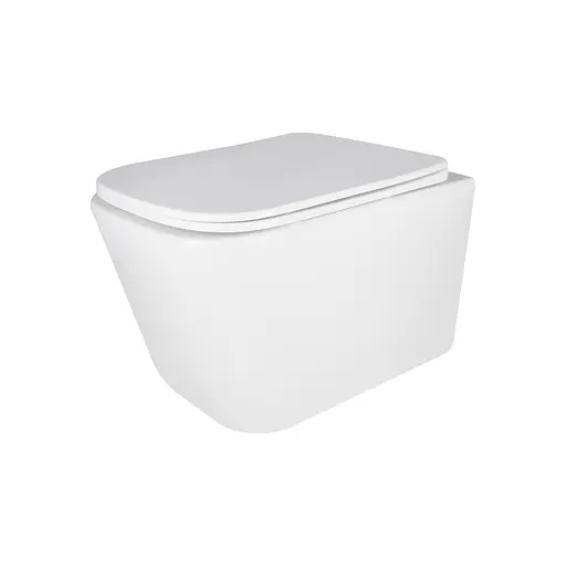 Унитаз подвесной Qtap Crow безободковый с сиденьем Soft-close QT05335171W, Белый - фото 3