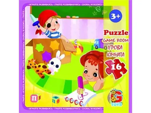 Пазлы G-Toys Детская площадка, 16 элементов, LX06