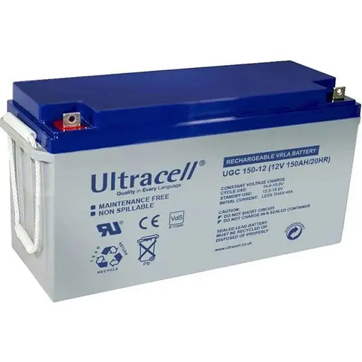 Аккумулятор Ultracell UCG150-12 GEL 12V/150Ah/1800Wh [112165]