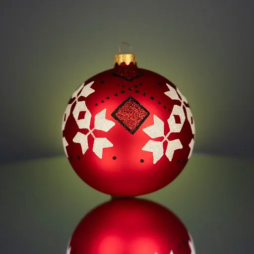 Набір ялинкових прикрас Різдвяні історії Код нації: Київщина 3 кулі скло (4820001107265) - фото 4