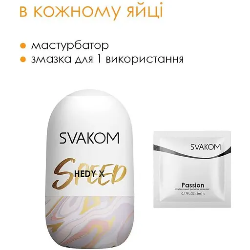 Набор яиц мастурбаторов Svakom Hedy X-Speed - фото 6