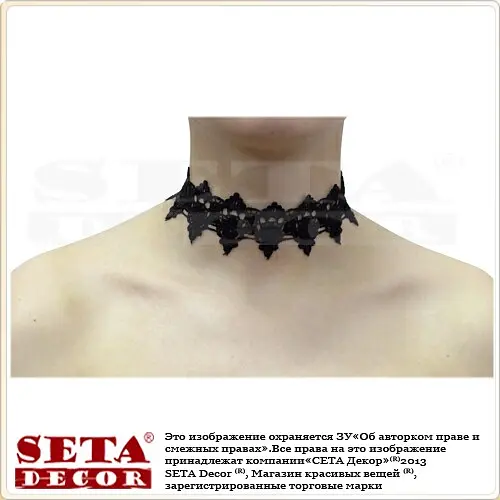 Чокер Кружево ажурный двухсторонний - фото 5
