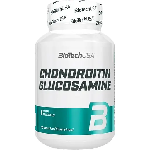 Для суглобів та зв'язок BiotechUSA MSM Chondroitin Glucosamine 60 таблеток - фото 1