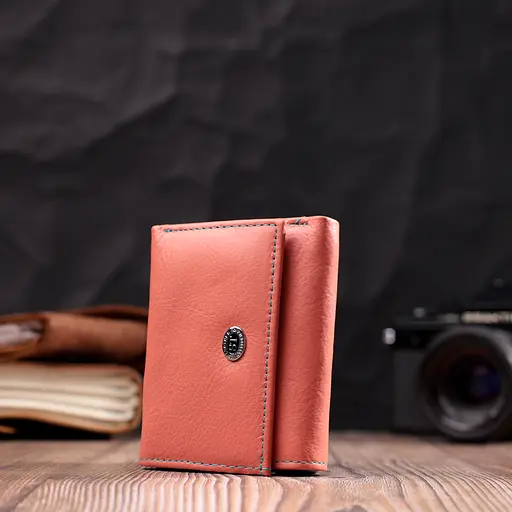 Кожаный женский кошелек ST Leather 9.5х8х2 см acs0028414 - фото 6