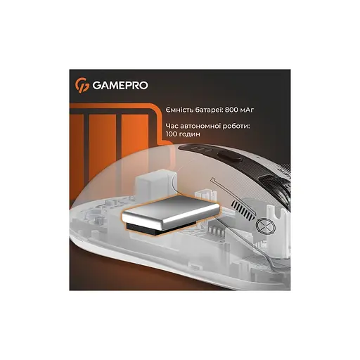 Мышка GamePro Genesis Winner Wireless/Bluetooth/USB White (GM079W) - фото 6