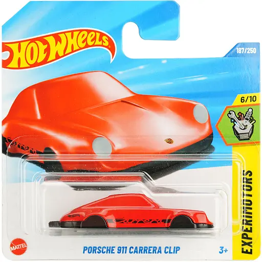 Базовая машинка Hot Wheels Experimotors Porsche 911 Carrera Clip красная (5785) JBB12-N521        