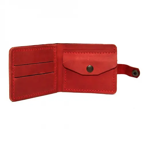 Мужской кожаный кошелек Gofin 11.5х9 см acs0011958 - фото 2