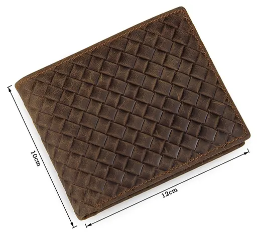 Муж кожаный кошелек Vintage 12х10 см acs0016971 - фото 3