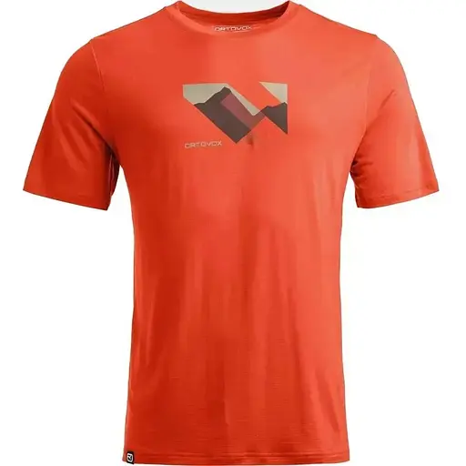 Футболка Ortovox 140 Cool Landscape TS M XL Помаранчева (1054-025.001.1244)