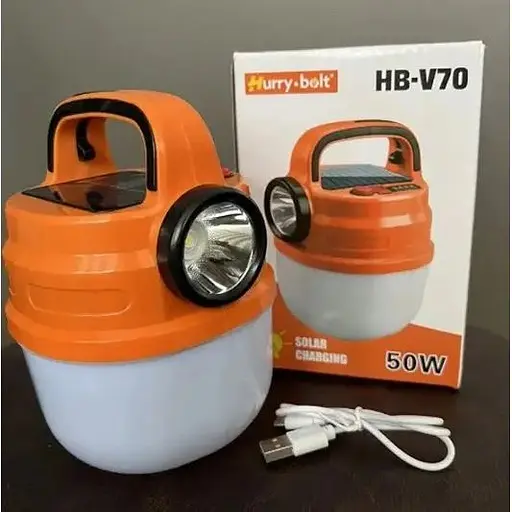 Ліхтар світильник Hurry Bolt HB-V70 LED з гачком та сонячною панеллю підвісний акумуляторний - фото 9