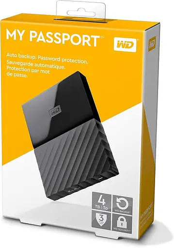 Внешний жесткий диск WD портативный USB 3.2 2.5" My Passport 4TB - фото 7