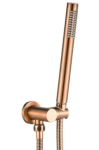 Душова система Rea Lungo brushed copper з виливом + BOX прихованого монтажу REA-P8810, Теплий захід сонця - фото 4