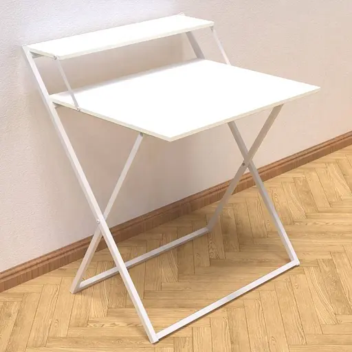 Стіл трансформер Компакт 4 750x790x720 Білий метал ДСП Біле 16 мм FRD-104697