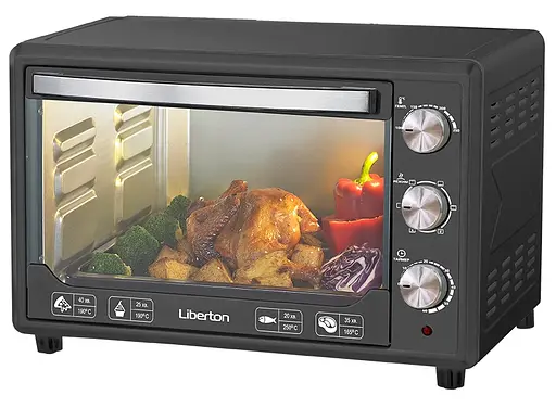 Электродуховка Liberton LEO-481 Graphite 2000W 48 л 3 режима нагрева