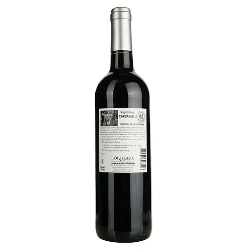 Вино Chateau De L'Esperance Bordeaux, красное, сухое, 0,75 л - фото 4